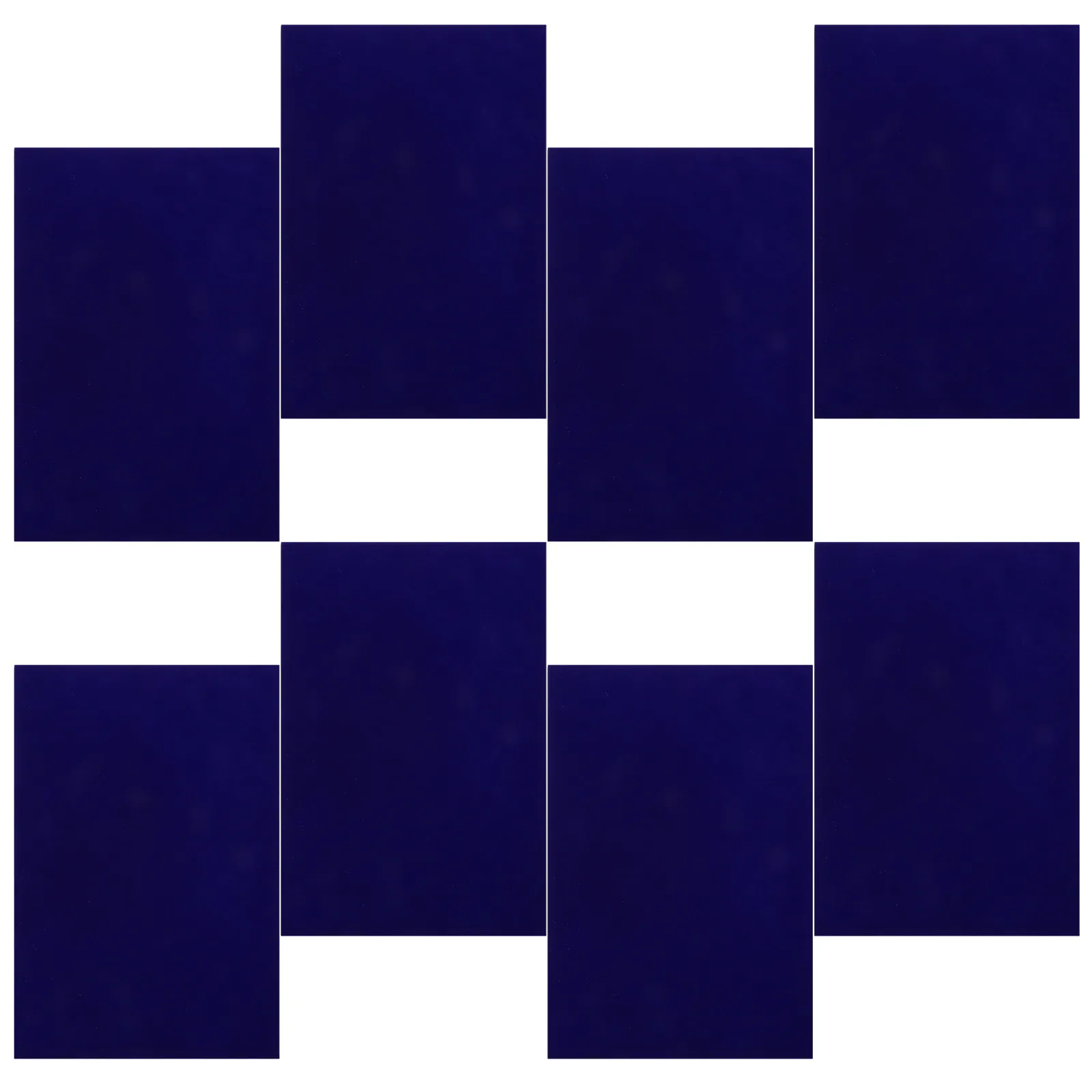 8Pcs Jewelry Box Felt Liner Adhesive Dark Blue Flocked Self Stick Felt Sheets for Drawer Jewelry Padding Craft Supplies