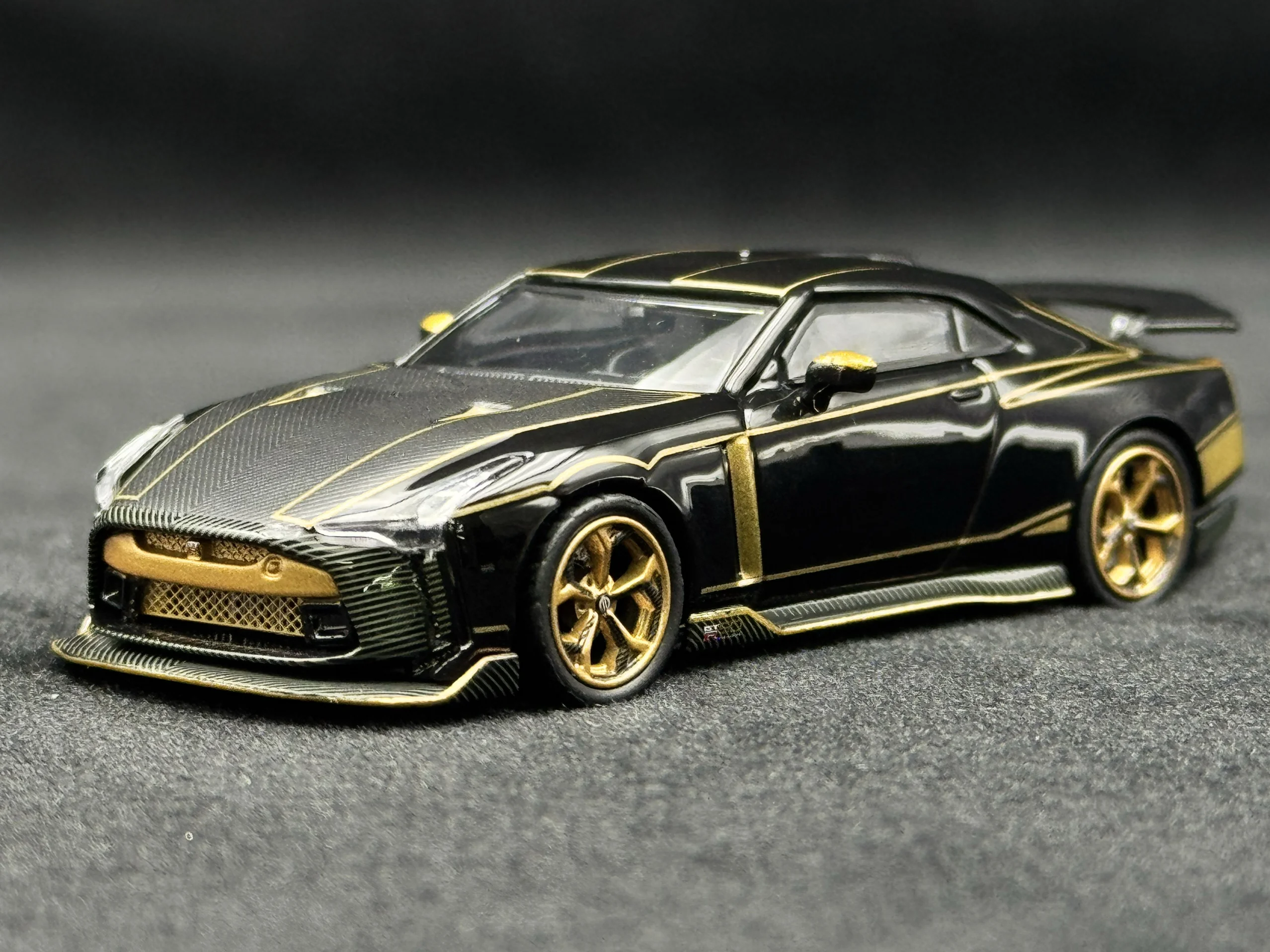 

Diecast 1:64 Scale INNO Nissan GTR R50 50th Anniversary Black Alloy Car Model Collectible Toy Gift Souvenir Display Ornament