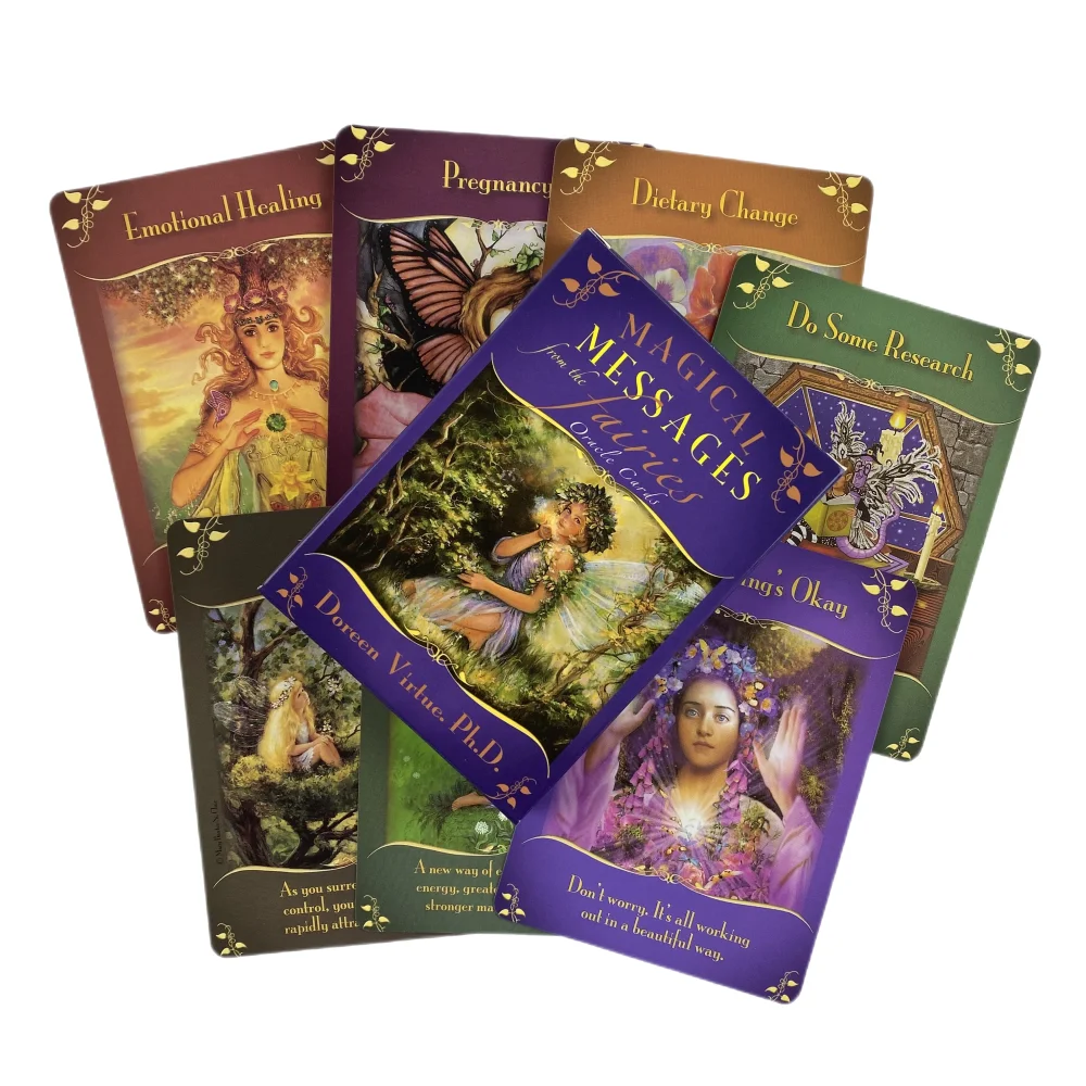 Magical Messages Oracle Cards Game Fortune-telling Tarot Divination Visions Edition Messages Board Deck