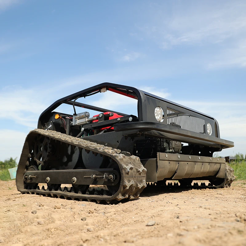 LEITE benzina tosaerba radiocomando tosaerba RC pendenza tosaerba cingolato tutto il terreno telecomando Robot falciatrice per erbacce