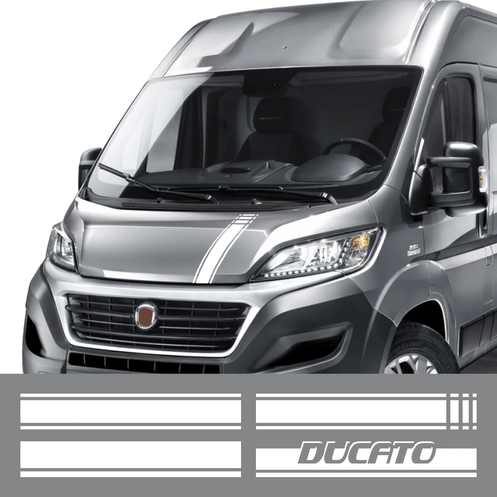 

Car Hood Cover Sticker For Fiat Ducato Maxi Ⅲ 8 35 Capmer Cargo Van Auto Accessories Graphics Stripes Styling Vinyl Film Decal