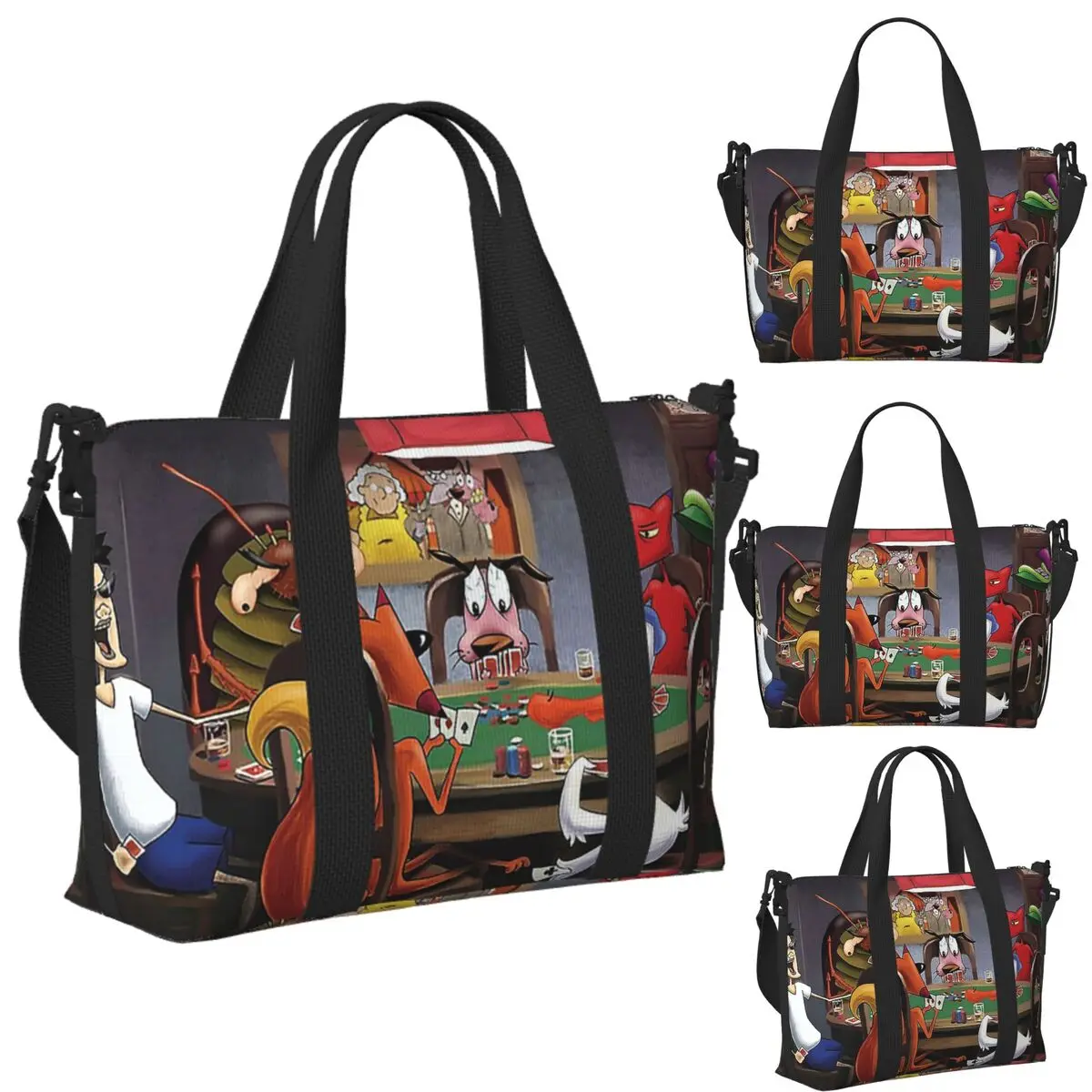 

Пляжная дорожная сумка Stupid Dog на заказ, большая вместительная сумка-тоут для спортзала, спортивная женская дорожная сумка для покупок