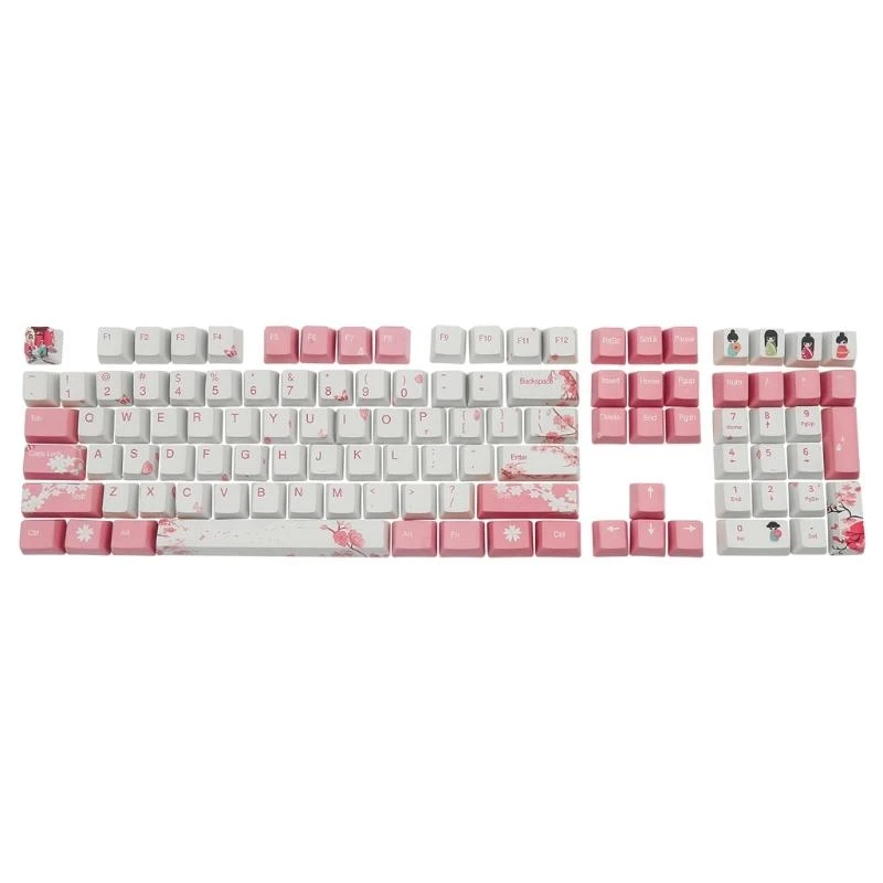 108Keys Keycap Dye Sublimation OEM Profile for Mechanical Keyboard Game Lover best sale