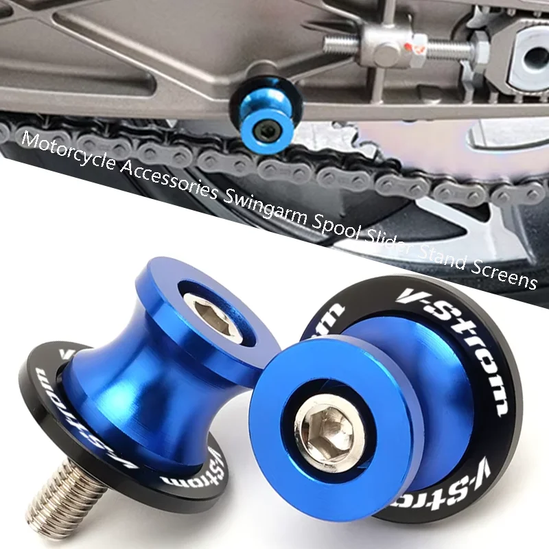 For Motorcycle Suzuki 2024 2023 2022 V-Strom 650 250 1050 XT 800DE DL650 DL1000 VStrom Swingarm Spools Rear Stand Screws Sliders