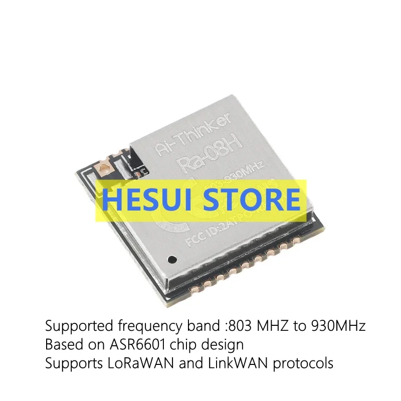 Ra-08H LoRaWAN RF module ASR6601 chip comes with MCU 915MHz external antenna