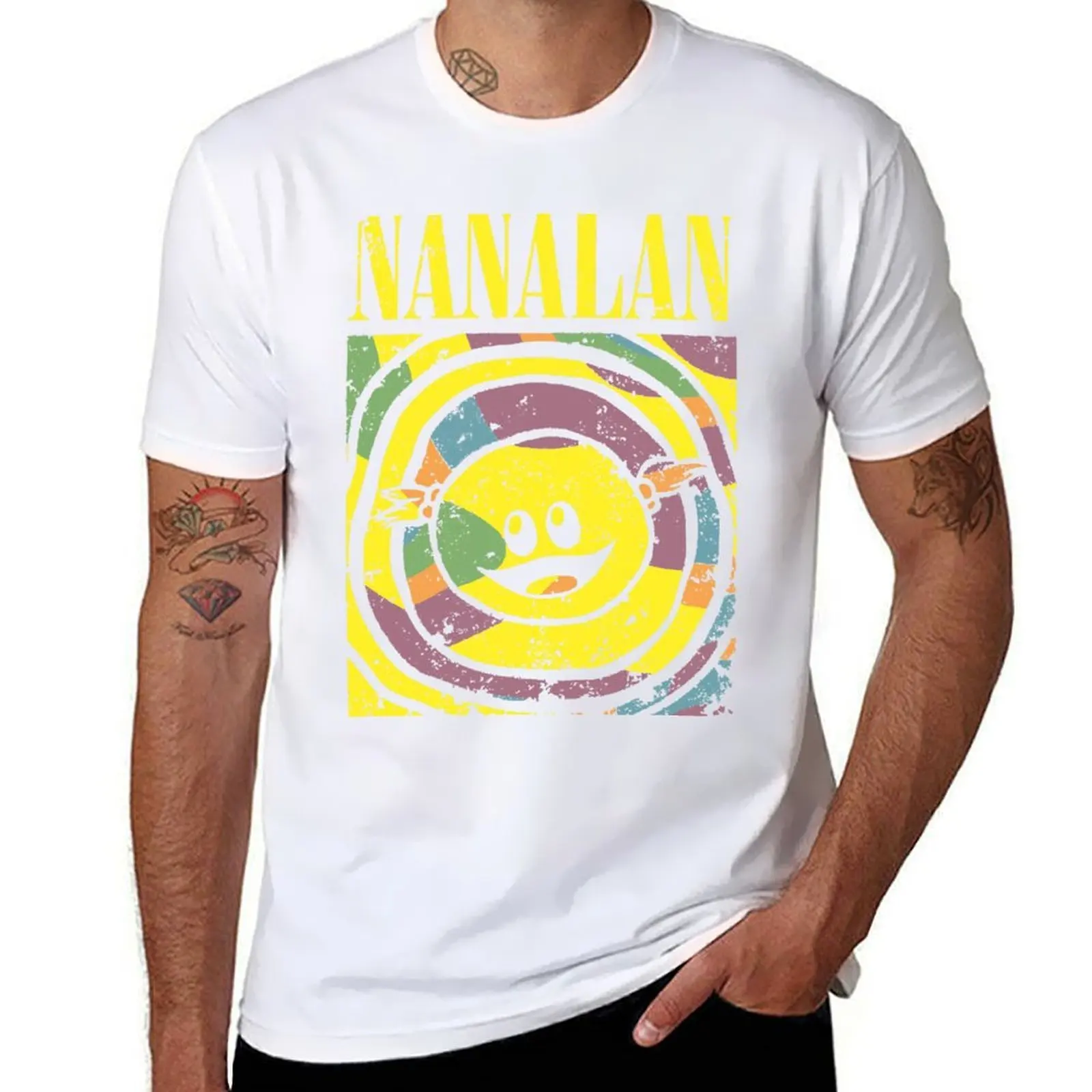 

retro Nanalan Wonderful Girl T-Shirt t shirts for man cotton soft t shirts for man pack cotton T-Shirt