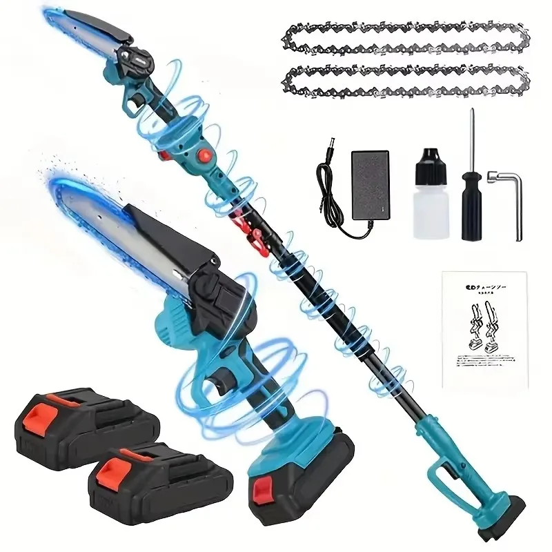 

【Fashionable】Two-in-one Rodless Chain Saw And Mini Handheld Electric Chain Saw, Portable Small Woodworking Cutting And Trimming