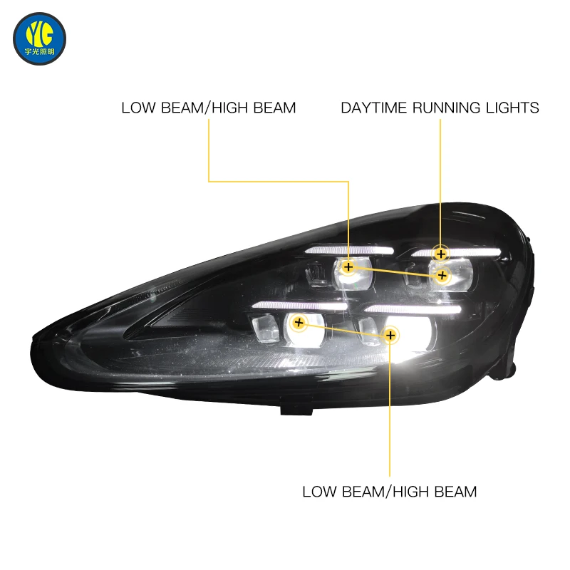 Latest Model Porsche Cayenne 2015- 2018 Head Light 92a Headlamp Upgrade 2024 Matrix Cayenne LED Headlight Assembly for Porsche