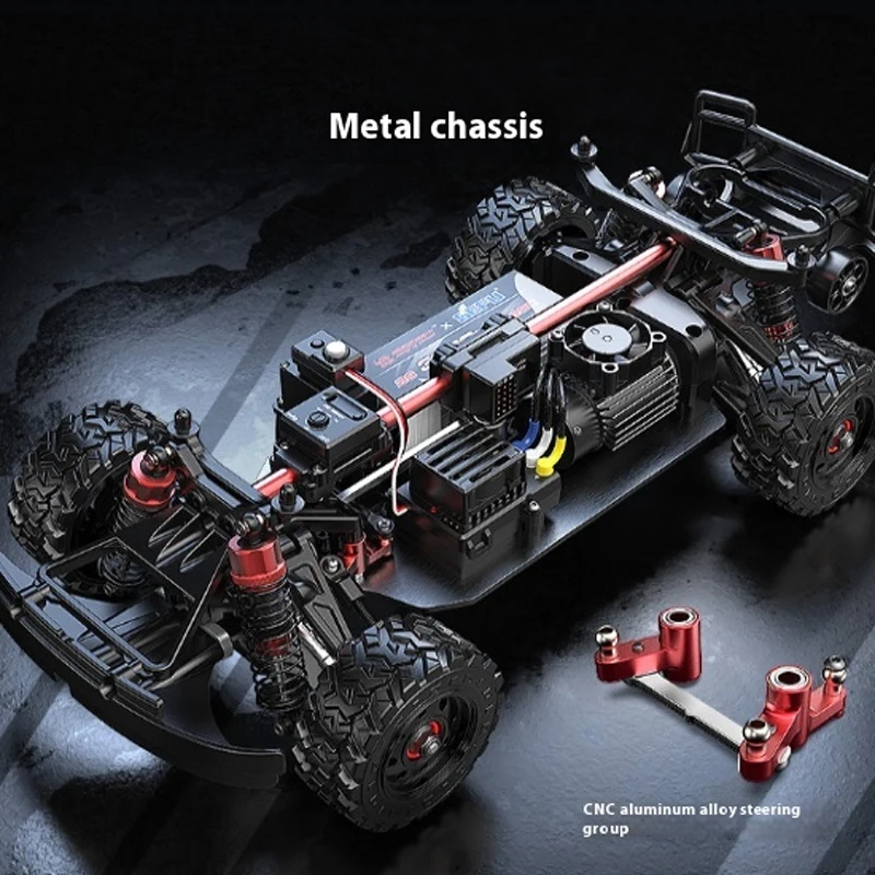 Meijiaxin 14211 simulation remote control high-speed short truck off-road vehicle brushless remote control vehicle RC