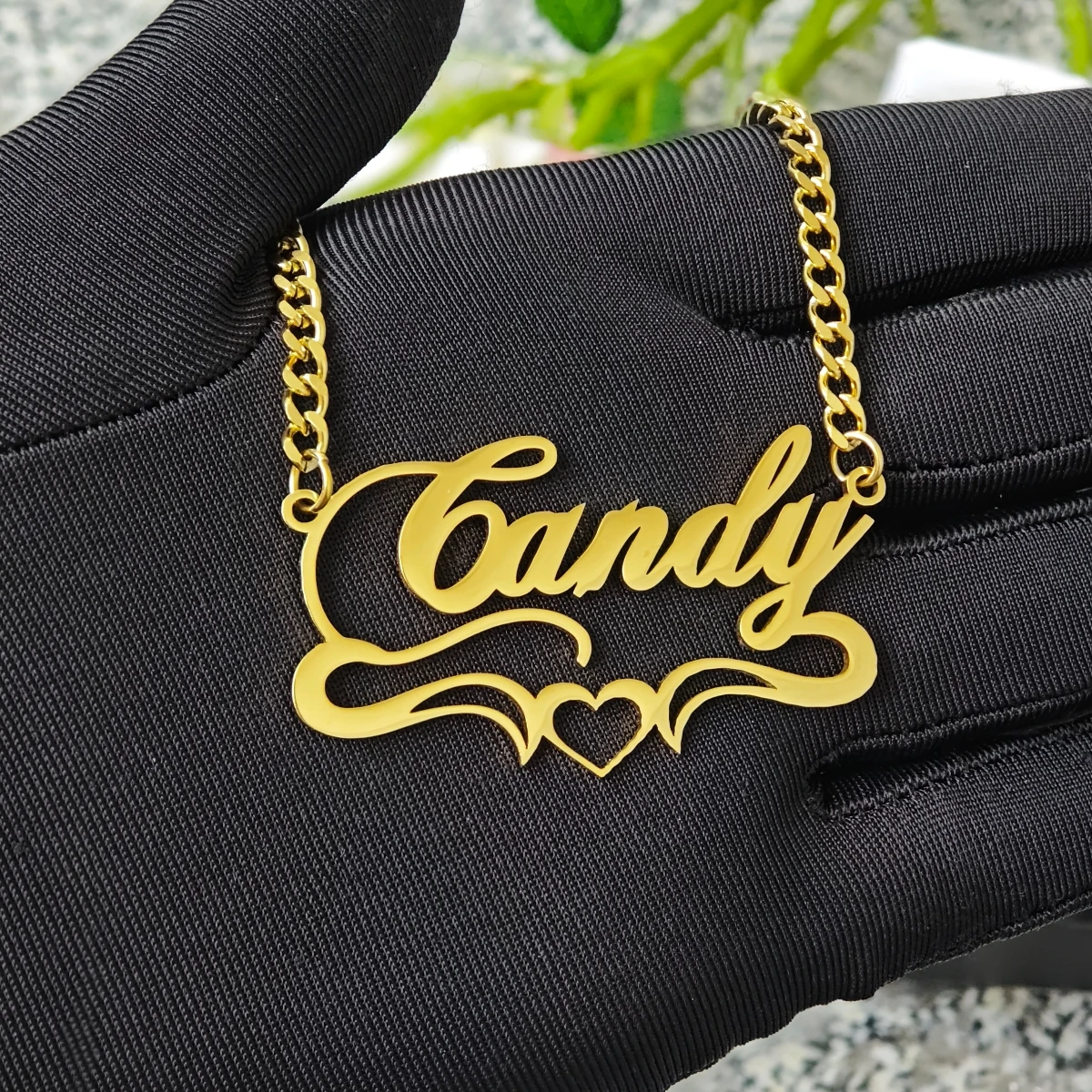 

Stainless Steel Name Necklace Customized Jewelry Valentine's Day Gift Banquet Party Jewelry Love Necklace Christmas Gift