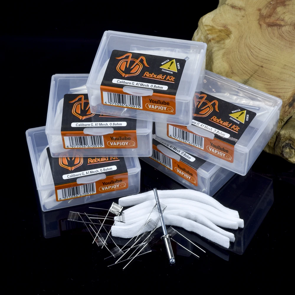 VAPJOY Wiederaufbau RBK Caliburn-G Ersatz Baumwolle Spule 0,8 ohm Mesh Kopf Verdampfer für KOKO Prime Patrone Pod System vape Kit