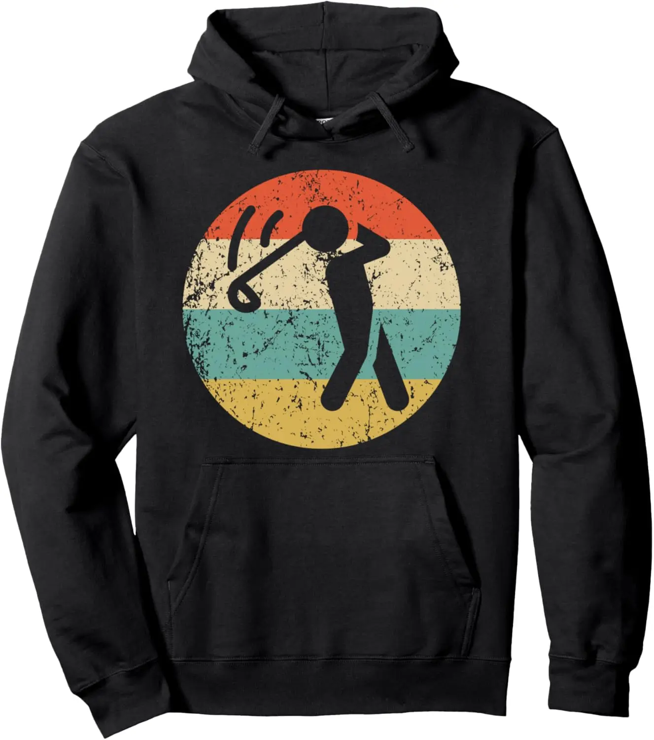 Golfer Retro Style Golf Pullover Hoodie Custom Printed Graphic Customizable Sweatshirt Funny Tops Camisas Streetwear
