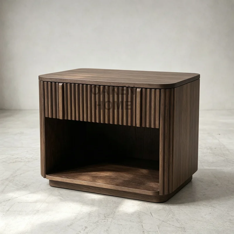 OAKEN  Bedroom Custom Oak Side Tables Open Nightstand Bedroom Set for Indoor One-stop Design Bedroom Furniture Home Furniture