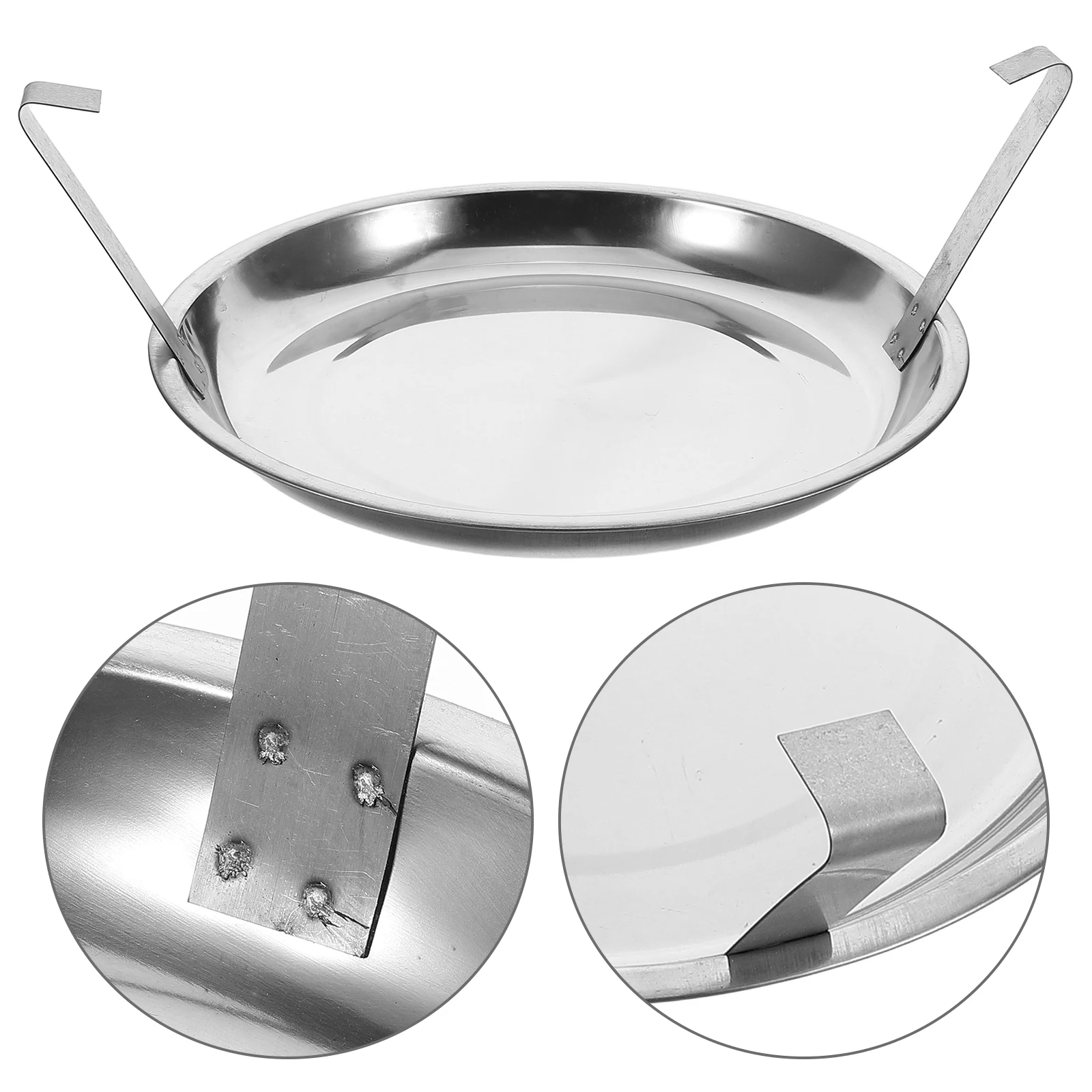 

Carbon Extinguishing Bucket and Ash Tray Barbecue Trays Stove Charcoal Container Holder Silver Fireplace Pan Grill