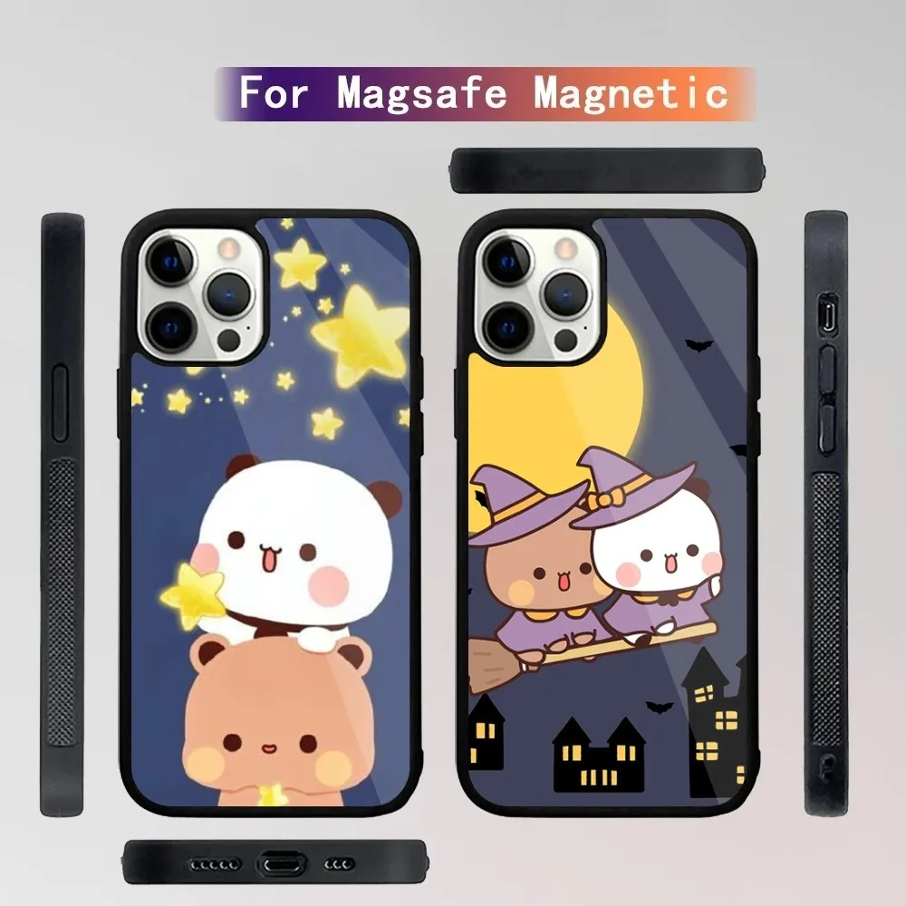 BuBu DuDu-Coque de téléphone portable, étui mignon pour iPhone 16,15,14,13,12,11,Plus,Pro,Max, Mini Magsafe, chargement magnétique sans fil