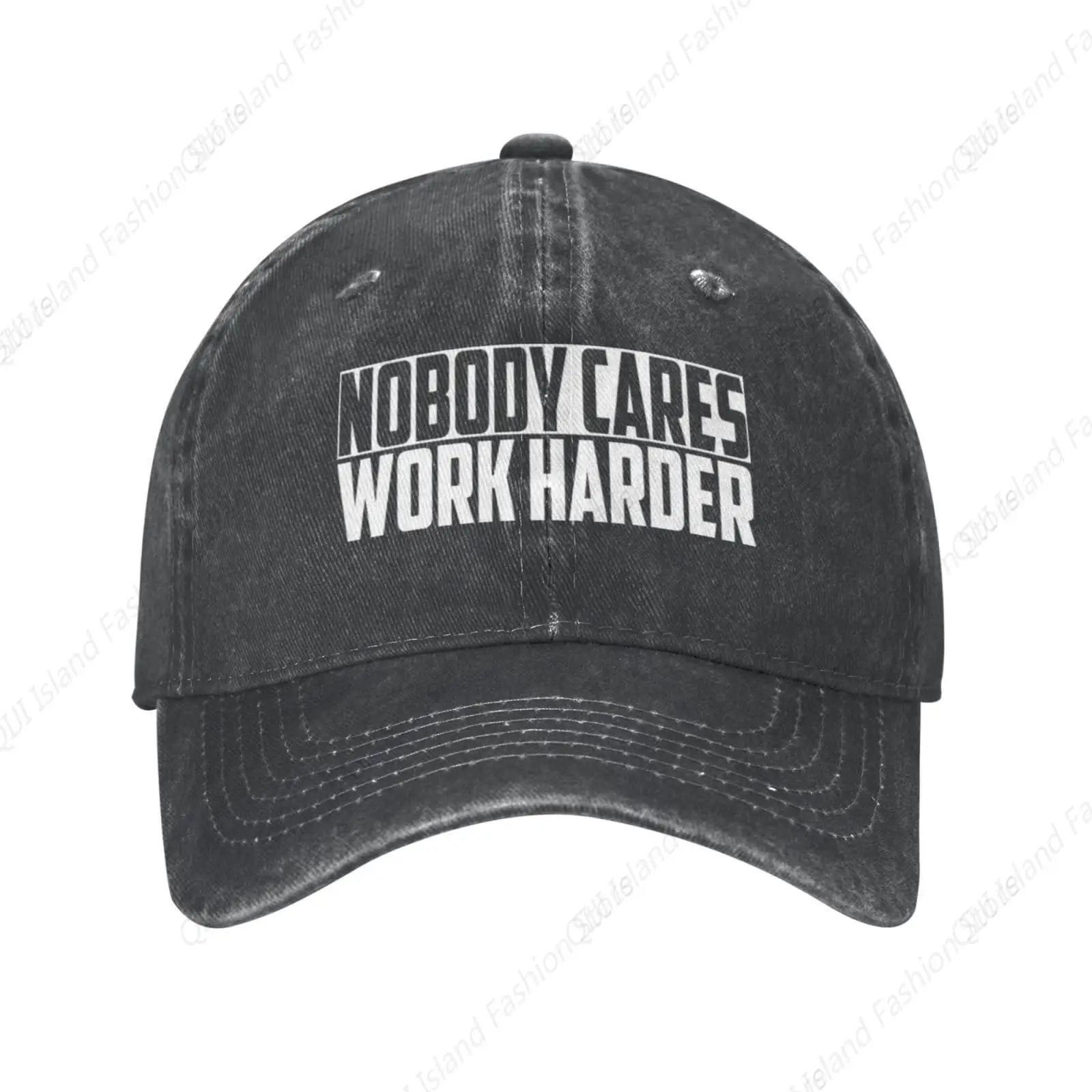 

Nobody Cares Work Harder Baseball Cap Vintage Unisex Style Washed Cotton Headwear Outdoor All Seasons Travel Hats Sports