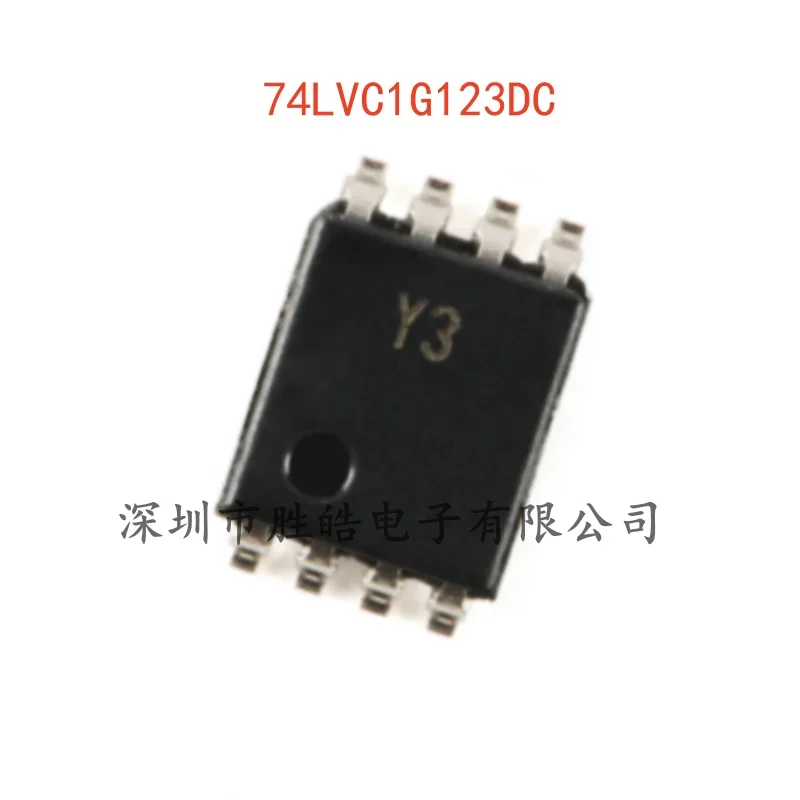 (10PCS)  NEW  74LVC1G123DC ,  125    74LVC1G123   Multivibrator   Schmitt Trigger Input     VSSOP-8   Integrated Circuit