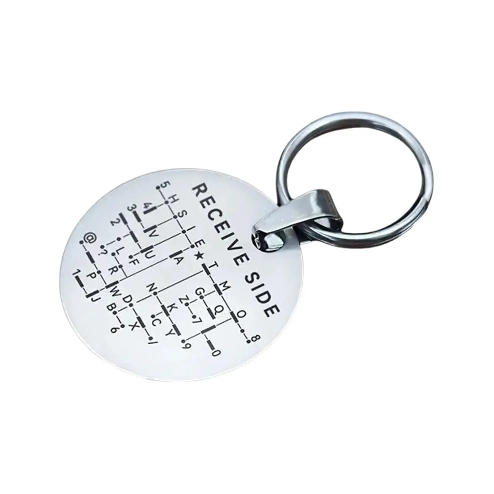 Morse Code Trainer Card Portable Learning Training Educational Tool Stainless Steel Morse Code Trainer For Adults Women Men