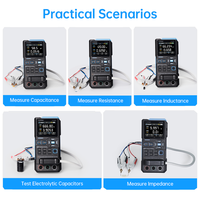 FNIRSI LC1020E Handheld Digital Bridge LCR ESR Tester Auto Resistance Capacitance Inductance Electronic Component Measurement