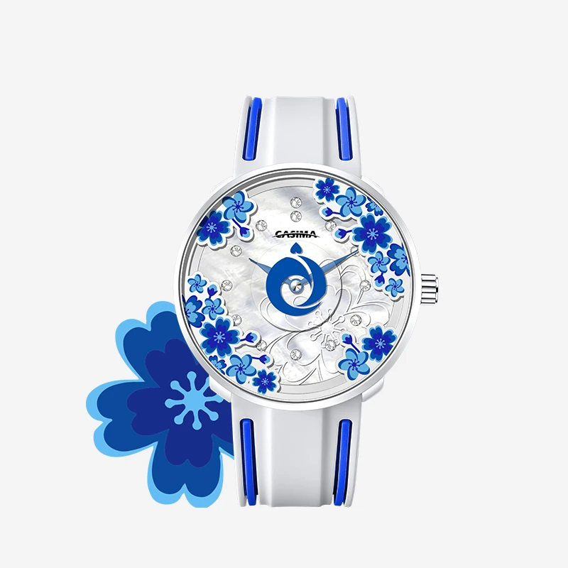 CASIMA Silicone Strap Sports Watches, Students Watches Couple Watches Quartz Movement, Waterproof, Model CS2158-1041