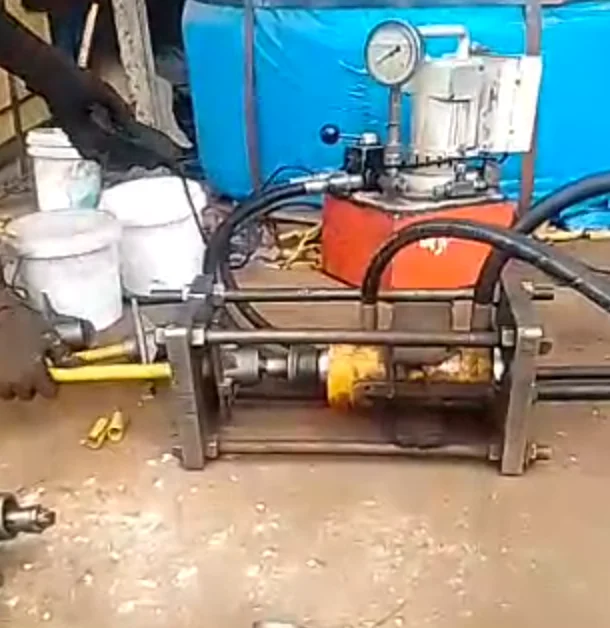 Prestressing Swaged Anchorage Set Single-Hole Swaging Machine KET-120Tons Machine+Electric Pump 1 Year Warranty for Post Tension