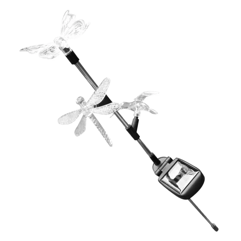 

Solar Garden Stake Lights Multi-Color LED Butterfly Hummingbird Dragonfly Outdoor Yard Pathway Decoration Solar Stake Lights