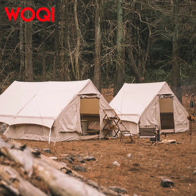 WOQI High-Grade Portable Large Space Outdoor Camping Inflatable Tent Self-Driving Exquisite Hut Rainproof Windproof Sunproof