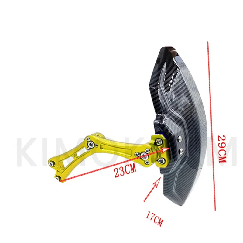 Universal Carbon Fiber Fender Splash Guard Cnc Aluminium Alloy Fender Mudguard Electric Fender Motorcycle Vehicle Imitation