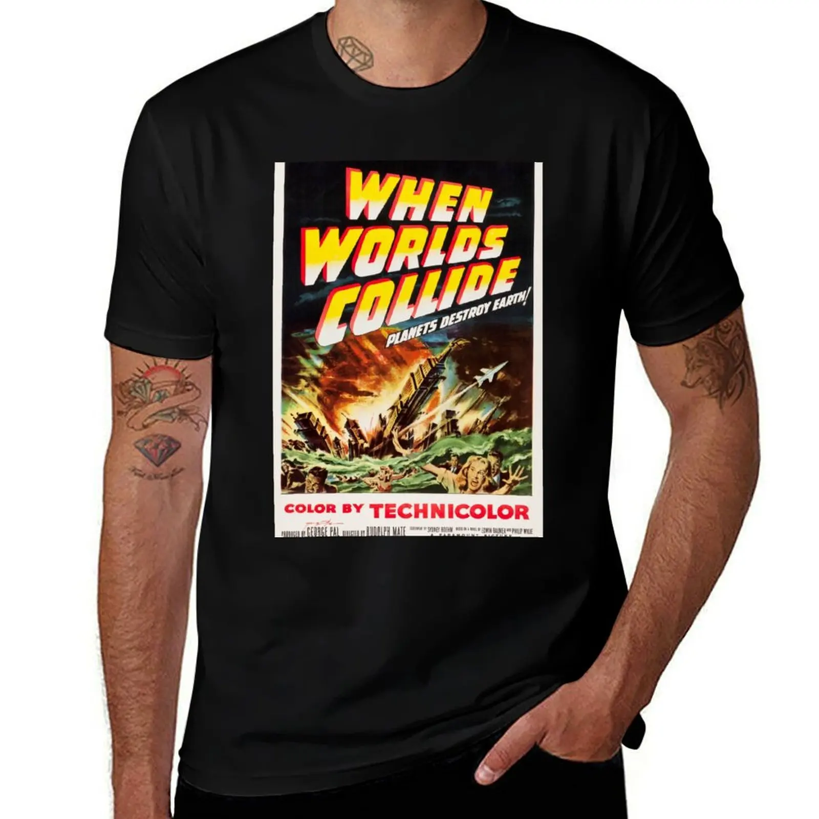 

When Worlds Collide 1951 Retro Sci Fi Film Classic Movie T-Shirt clothes Clothing Funny t-shirts topping cotton t shirt men