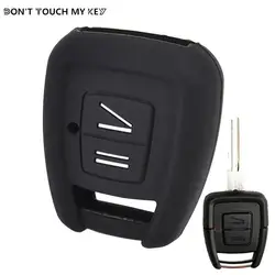 Funda de silicona para llave de coche, funda para Vauxhall, Opel, Astra, Zafira, Frontera, Omega, Vectra, Signum, Tigra, 2 botones, soporte para mando a distancia