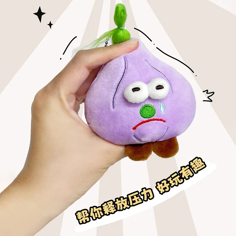 Original Design By Youyou Onion Ginger Garlic Plush Small Hanging Ornaments Figurines Schoolbag Key Hangings Small Dolls Gifts