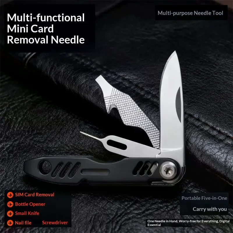 5 In 1 Mobile Phone SIM Card Ejector Tool, High-end Phone Card Ejector, Multi-functional Mobile Mini Portable Multi-purpose Tool