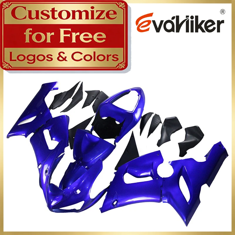 

Комплект обтекателей для мотоцикла Kawasaki ZX6R 2005-2006 (синий, ZX636 05-06), изготовленный методом литья под давлением, с возможностью индивидуальной окраски