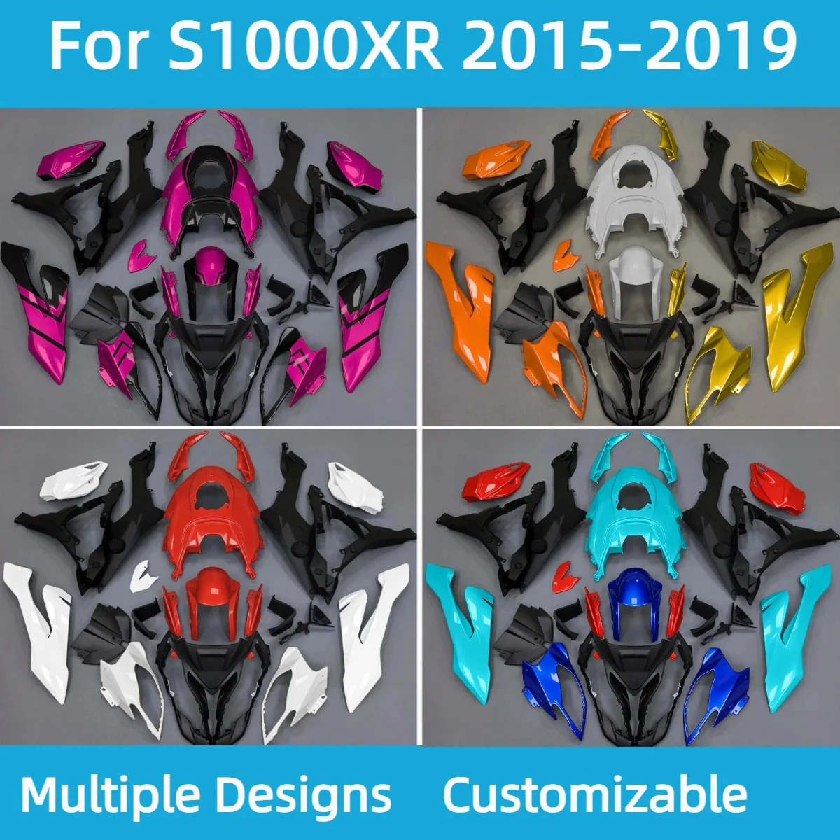 

Customizable Fairings for BMW S 1000XR 2015-2019 ABS Injection Motorcycle Accessory Complete Fairing Kit S1000XR 15-19