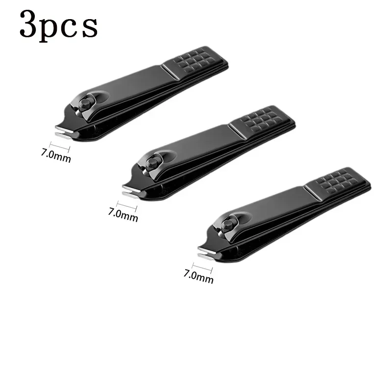 1/3/5 Stuks Zwarte Nagelknipper Roestvrij Staal Nagelsnijder Dikke Schaar Tang Teennagel Vingernagel Professionele Manicure trimmer