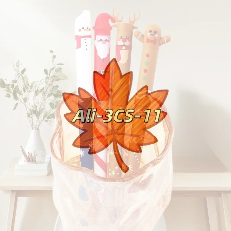 4Pcs Christmas Erasable Gel Pen Set with Cute Holiday Designs, Student Gift & Stocking Stuffer