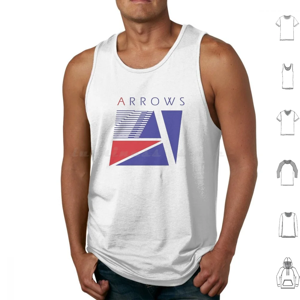 Camisetas sin mangas del equipo internacional Arrows Grand Prix, de algodón estampado, con diseño de casco de carreras Arrows Grand Prix, Reino Unido