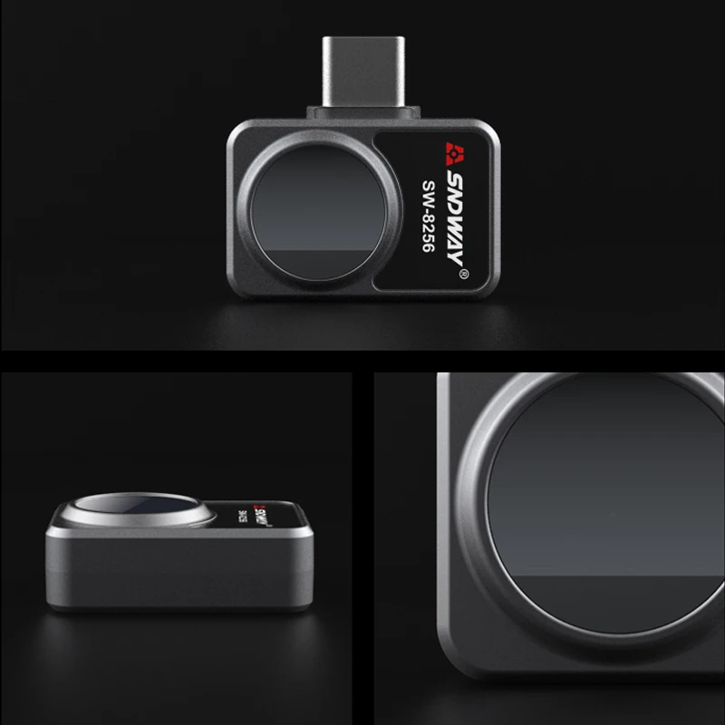 SNDWAY โทรศัพท์มือถือกล้องความร้อน SW-8256อินฟราเรด Thermal Imager สำหรับ Android 256X192พิกเซล HD อุตสาหกรรมความร้อนเซ็นเซอร์
