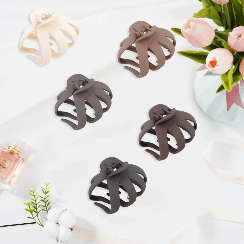 

5Pcs Hair Clips Claw Clips for Thick Hair Strong Hold Multi-Purpose Styling Neutral Style Hair Accessories