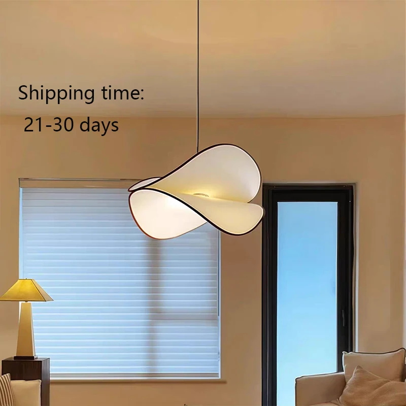 

21-30 Days Delivery, Light Luxury White Potato Chip Shape LED Pendant Light, Dining Room Home Ceiling Lighting Decoration,D60cm.