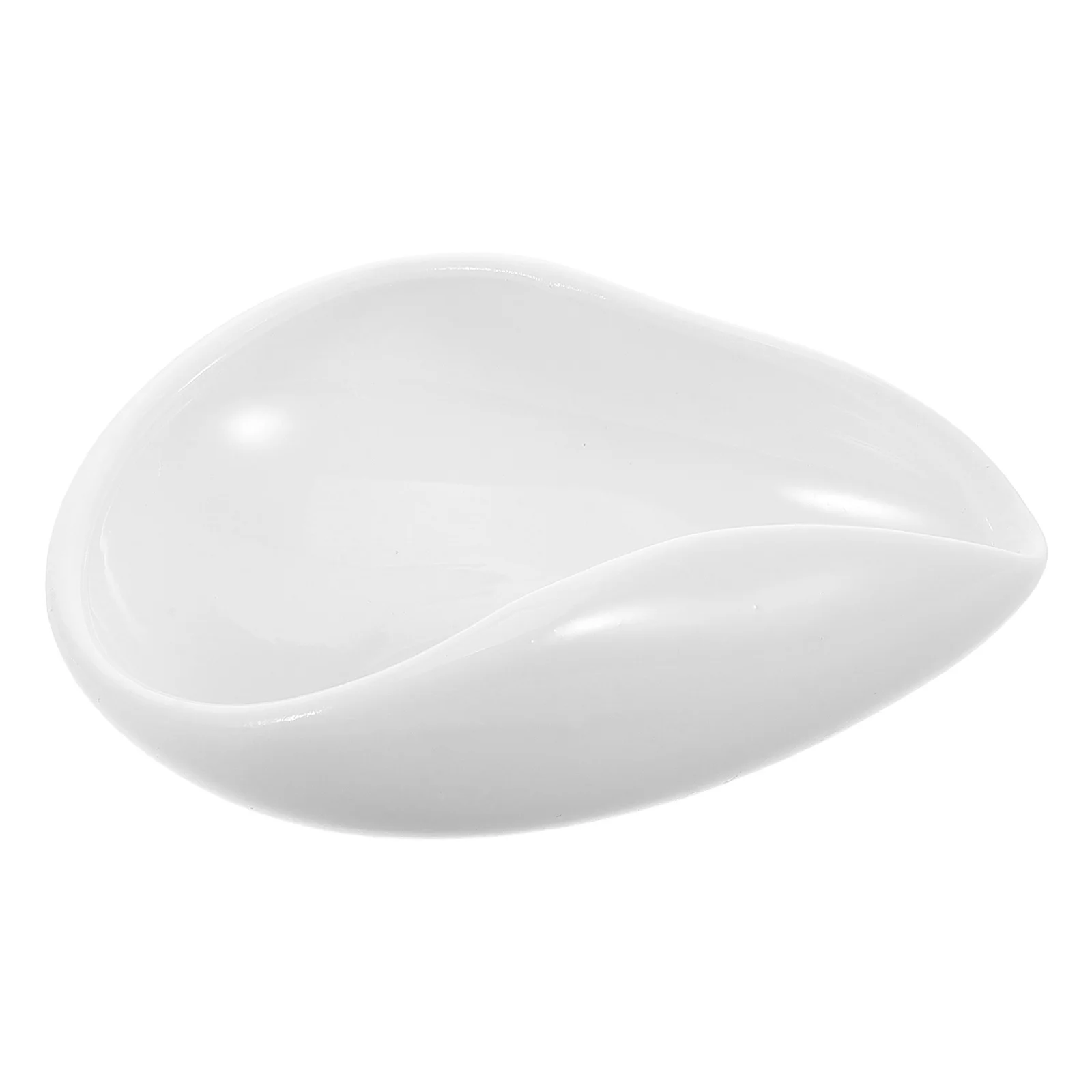 

White Porcelain Tray for Tea Coffee Elegant Multifunctional Accessory for Home Office Travel Dosing Measuring Serving