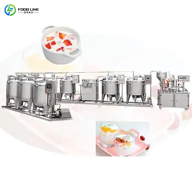 FOODLINE Lakeside Ranch Yogurt Line Anti Corrosion Cabinet Adjustable Fermentation Time Flavored Yogurt Unit