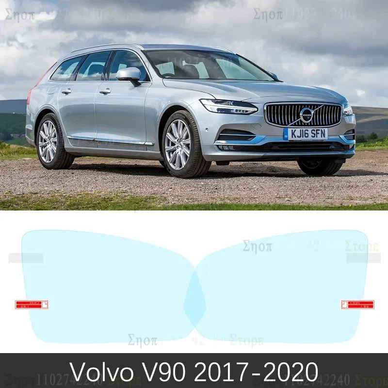 Full Cover Rainproof Anti-Fog Film For VOLVO S90 V90 V90 CC 2017 2018 2019 2020 Rearview Protective Mirror Stickers Accessories