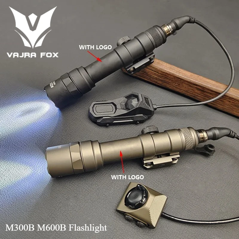 

Tactical Gear SF M300B M600B M600 Flashlight and Hot Button Pressure Switch Fit 20mm Rail Airsoft Weapon Scout Hunting Light