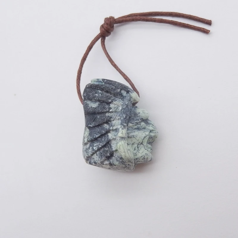 

B & F бусины ручной работы из натуральной зеленой бирюзы с индийской головкой 26x31x16 мм 9,3 г, полированные специальные камни, принадлежности для изготовления ювелирных изделий