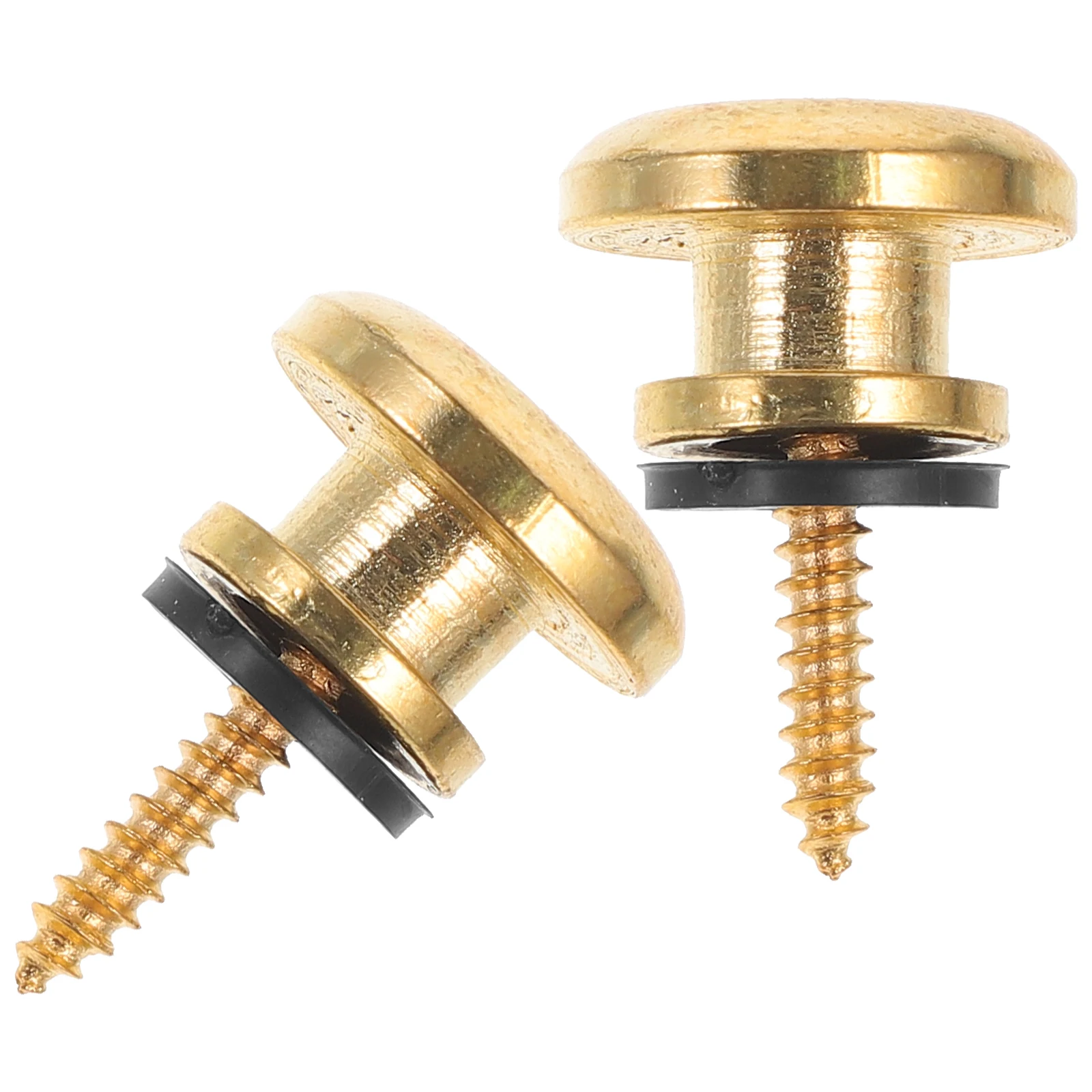

2pcs Accessories Metal End Button Metal Button Bass Guitar Guitar Strap Retainer Buckle Strap Locks Set Pegs