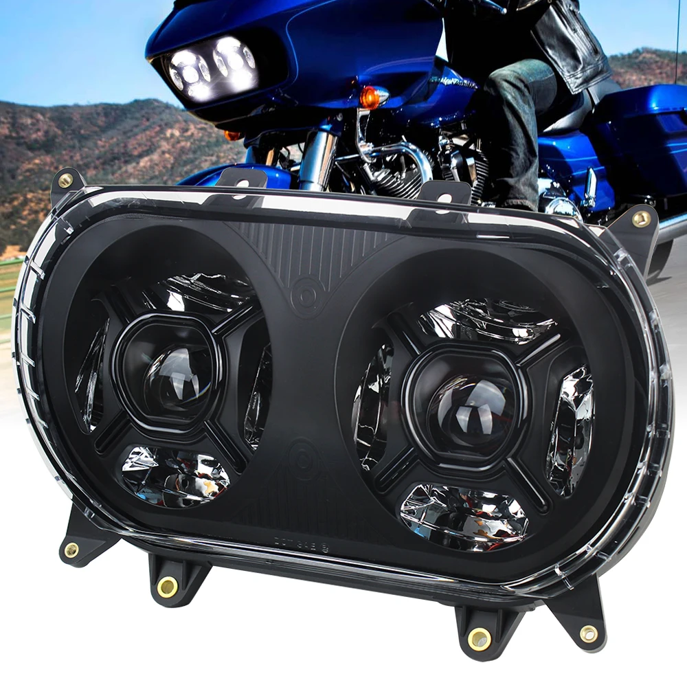 High Power Led Headlight Fit Road Glide 2015+ Led Head Light for Motorcycle Led Headlamp