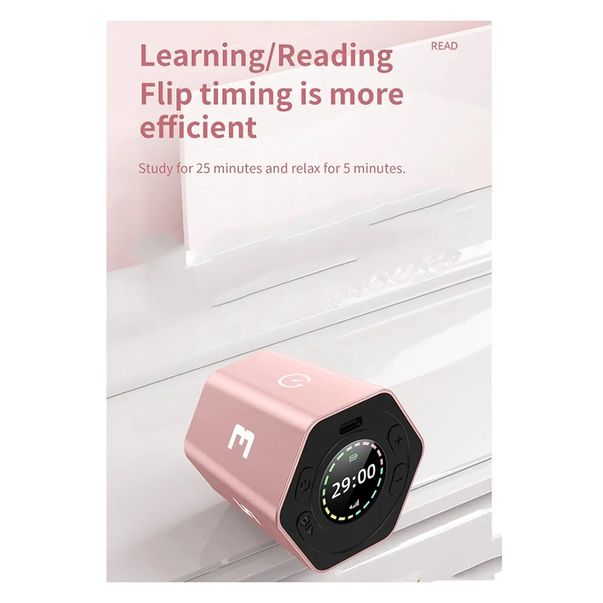 Portable Cube Timer with Gravitation Sensor, LED Display, Customizable Durations - Ideal Time Management