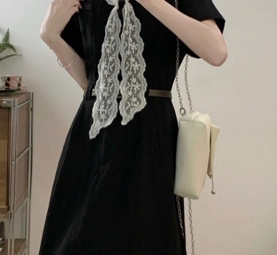 أنيقة خمر أنيقة تقسم الدانتيل فضفاضة مساء شارع العليا بالإضافة إلى حجم الملابس فستان طويل ملابس النساء