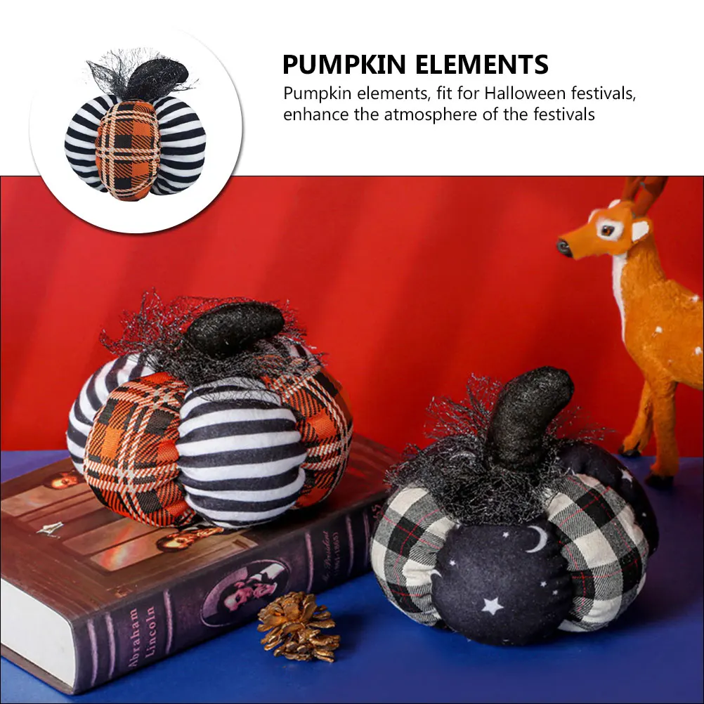 

Cloth Ornament Home Decoration Gift Halloween Festival Desktop Layout Lightweight Mini Artificial Pumpkin Decor For Thanksgiving
